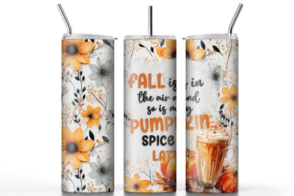 Fall Pumpkin Latte Sublimated Tumbler